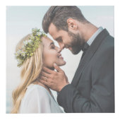 Gepersonaliseerde Keepsake Pas getrouwd paar foto Kubus (Voorkant)