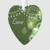 Gepersonaliseerde Keltische Klavers Irish Love Orn Ornament (voorkant)
