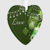 Gepersonaliseerde Keltische Klavers Irish Love Orn Ornament (voorkant)