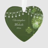 Gepersonaliseerde Keltische Klavers Irish Love Orn Ornament (achterkant)