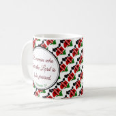 Gepersonaliseerde KENYA FLAG Proverbs 31 Koffiemok (Voorkant links)