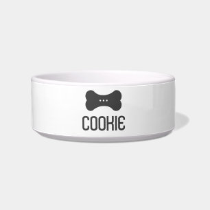 Gepersonaliseerde keramische dichter Bowl (Shadow  Voerbakje