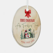 Gepersonaliseerde Keramische Kerst Ornament – Eers (Voorkant Rechts)
