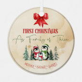 Gepersonaliseerde Keramische Kerst Ornament – Eers (Voorkant)