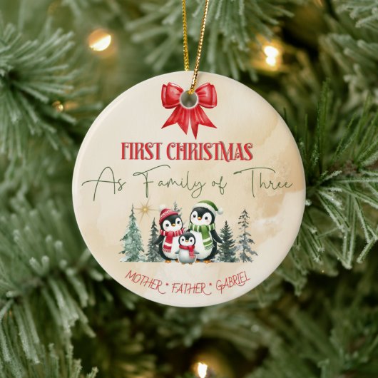 Gepersonaliseerde Keramische Kerst Ornament – Eers (Boom)