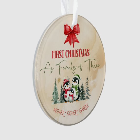 Gepersonaliseerde Keramische Kerst Ornament – Eers (voorkant)