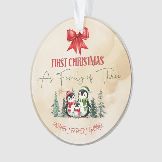 Gepersonaliseerde Keramische Kerst Ornament – Eers (voorkant)