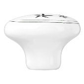 Gepersonaliseerde keramische knop met uw Logo (Zijkant)