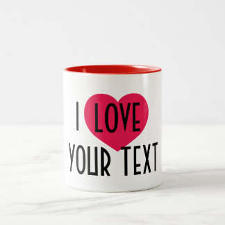 Gepersonaliseerde keramische mok Gift, in hart aan