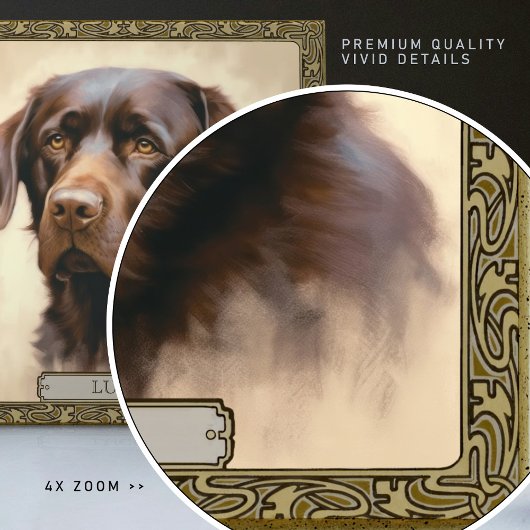 Gepersonaliseerde keramische Tegel met het portret Tegeltje