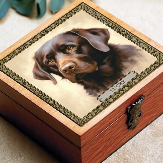 Gepersonaliseerde keramische Tegel met het portret Tegeltje