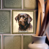 Gepersonaliseerde keramische Tegel met het portret Tegeltje