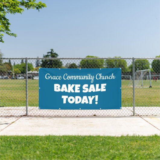 Gepersonaliseerde kerk Bake Sale Banner (Insitu)