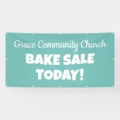 Gepersonaliseerde kerk Bake Sale Banner (Horizontaal)