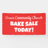 Gepersonaliseerde kerk Bake Sale Banner (Horizontaal)