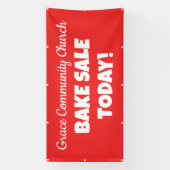 Gepersonaliseerde kerk Bake Sale Banner (Verticaal)