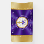Gepersonaliseerde Kerk Jubileum Banner, vele maten Spandoek (Verticaal)