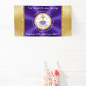 Gepersonaliseerde Kerk Jubileum Banner, vele maten Spandoek (Insitu)