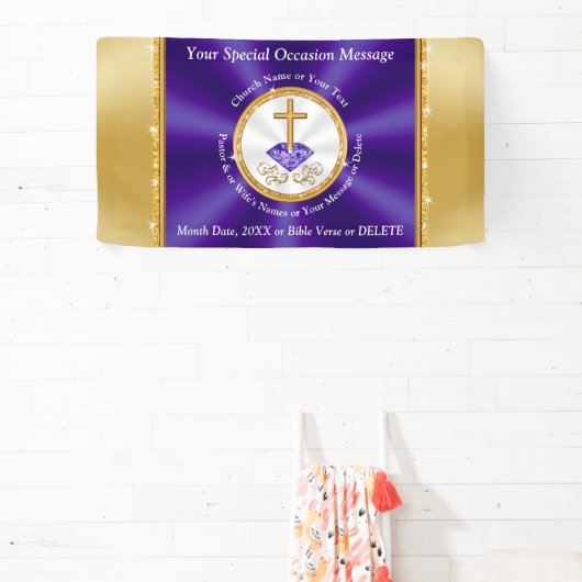 Gepersonaliseerde Kerk Jubileum Banner, vele maten Spandoek (Insitu)