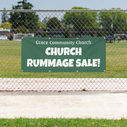 Gepersonaliseerde Kerk Rummage Sale! Banner (Insitu)