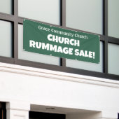 Gepersonaliseerde Kerk Rummage Sale! Banner (Buitenkant Gebouw)