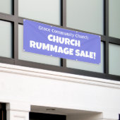 Gepersonaliseerde Kerk Rummage Sale! Banner (Buitenkant Gebouw)