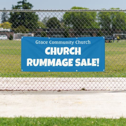 Gepersonaliseerde Kerk Rummage Sale! Banner (Insitu)