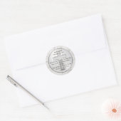 Gepersonaliseerde kerkleden voor Envelopes, Favors Ronde Sticker (Envelop)