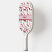 Gepersonaliseerde kersenbloesem Elegant Bloemontwe Pickleball Paddle (Links)