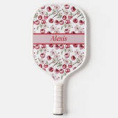 Gepersonaliseerde kersenbloesem Elegant Bloemontwe Pickleball Paddle (Achterkant)