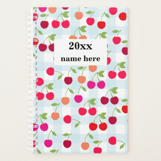 Gepersonaliseerde kersenplanner planner (Voorkant)