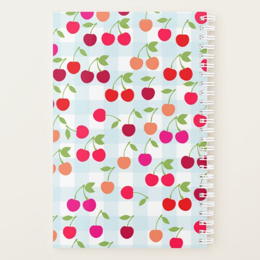 Gepersonaliseerde kersenplanner planner (Achterkant)