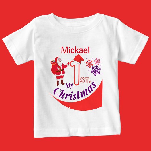 Gepersonaliseerde Kerst Baby "Mijn 1e Kerstmis"