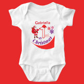 Gepersonaliseerde Kerst Baby "Mijn 1e Kerstmis" Romper