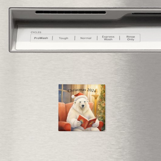 Gepersonaliseerde kerst Beer magneet (Insitu (Vaatwasser))