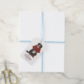 Gepersonaliseerde Kerst Berner Sennenhond Cadeaulabel (Met Touw)