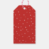 Gepersonaliseerde kerst bloemencadeau labels cadeaulabel (Achterkant)