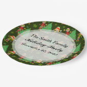 Gepersonaliseerde kerst Borden Papieren Bordje (Gekanteld)