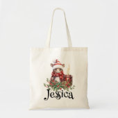 Gepersonaliseerde kerst Canvas tas (Voorkant)
