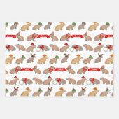 Gepersonaliseerde kerst Capybara Schattige Wildlif Inpakpapier Vel (Voorkant)
