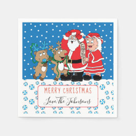 Gepersonaliseerde Kerst Cocktail Servet Sinterklaa