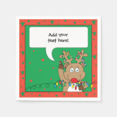 Gepersonaliseerde Kerst Cocktail servetten (Voorkant)