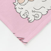 Gepersonaliseerde Kerst Coquette Bow Santa Blanket Fleece Deken (Hoek)