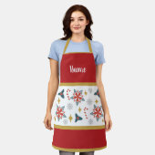 Gepersonaliseerde kerst Design Schort (Gedragen)