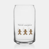 Gepersonaliseerde Kerst Drink Glas (Voorkant)