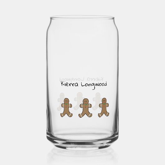 Gepersonaliseerde Kerst Drink Glas (Achterkant)