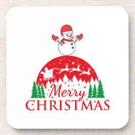 Gepersonaliseerde kerst en feestelijke feestdagen bier onderzetter