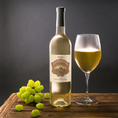 Gepersonaliseerde Kerst en Yule Zegeningen Vakanti Wijn Etiket