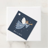 Gepersonaliseerde Kerst Engel Vakantie Vrede Aarde Bedankjes Labels (In situ)