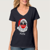 Gepersonaliseerde Kerst Familie Matching T-shirt (Voorkant)